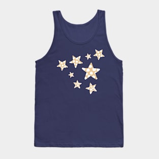 happy polka dot stars - beige Tank Top